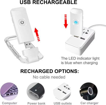 LED USB Rechargeable Book Light Reading Light Eye Protection
