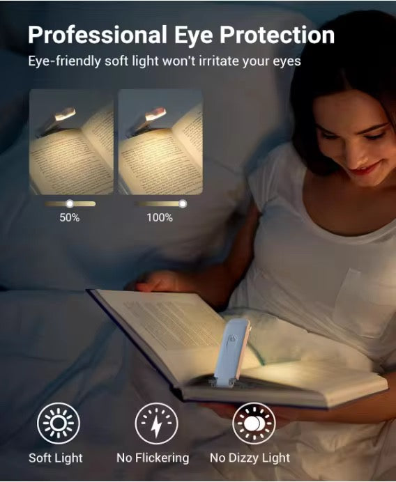 LED USB Rechargeable Book Light Reading Light Eye Protection
